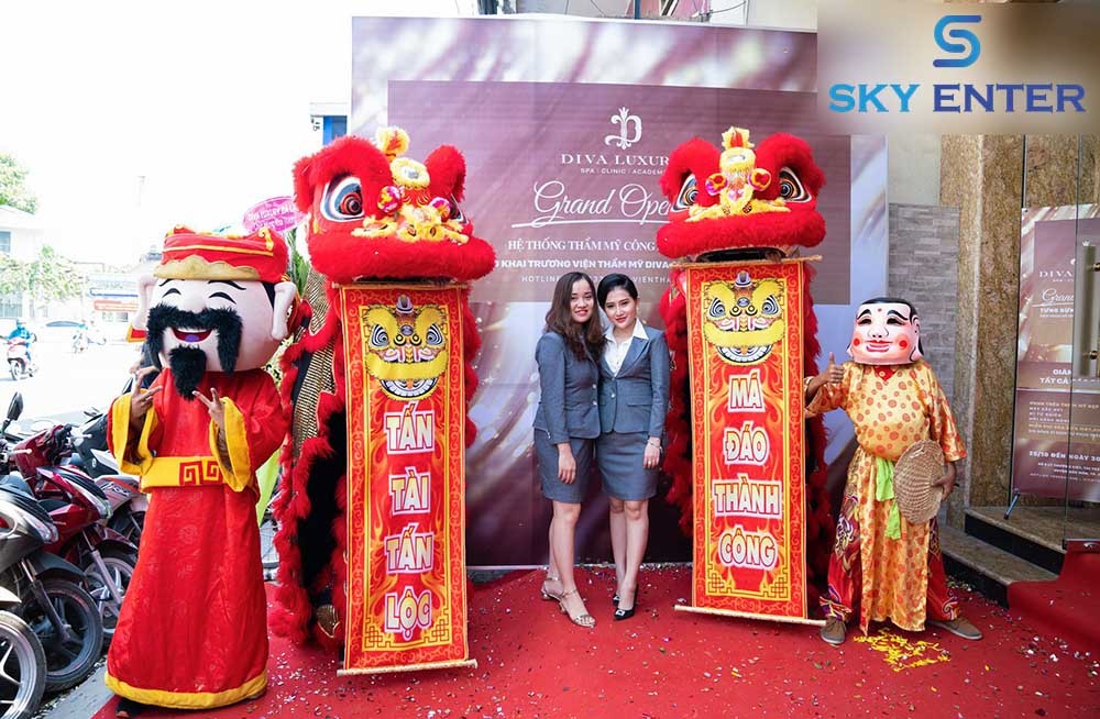 CUNG CẤP ĐOÀN LÂN SƯ RỒNG KHAI TRƯƠNG DIVA LUXURY HÓC MÔN